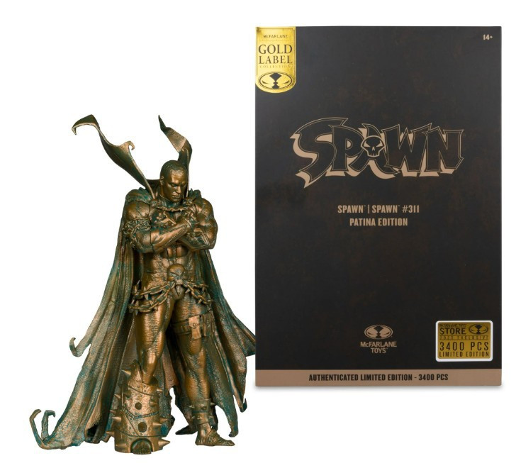 McFarlane Toys Spawn Gold Label Collection Patina Edition Spawn