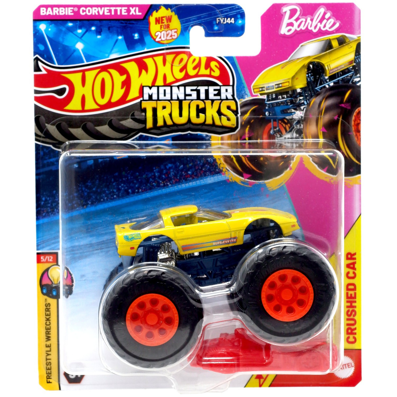 Hot Wheels Monster Trucks Freestyle Wreckers Barbie Corvette XL