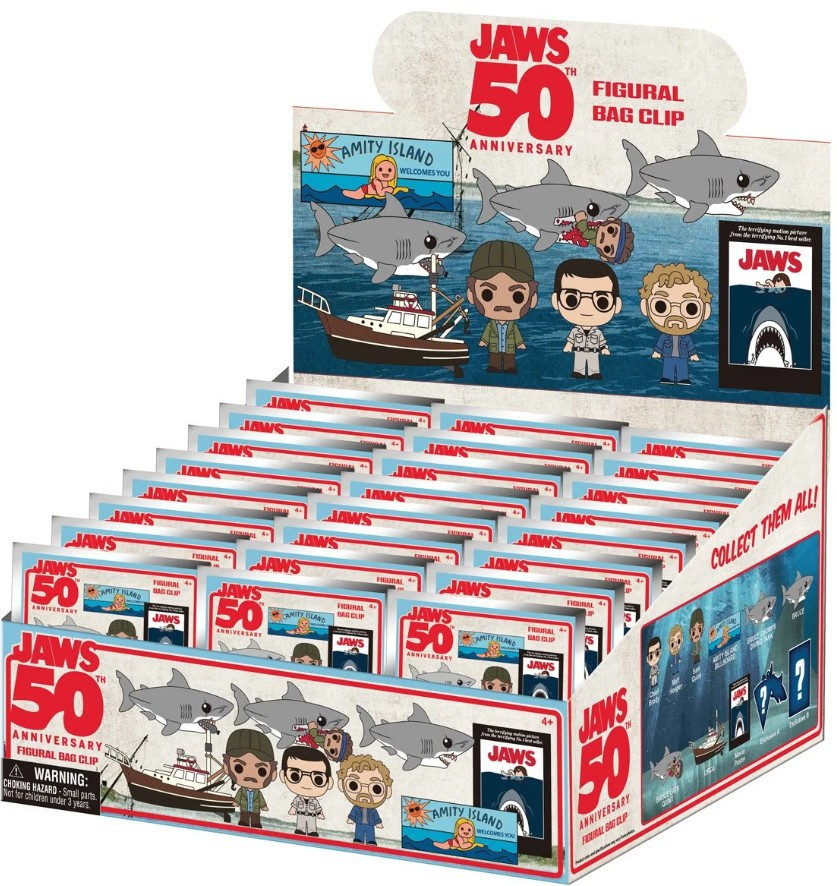 Jaws 3D Figural Foam Bag Clip Jaws Series 1 Mystery Box 24 Packs