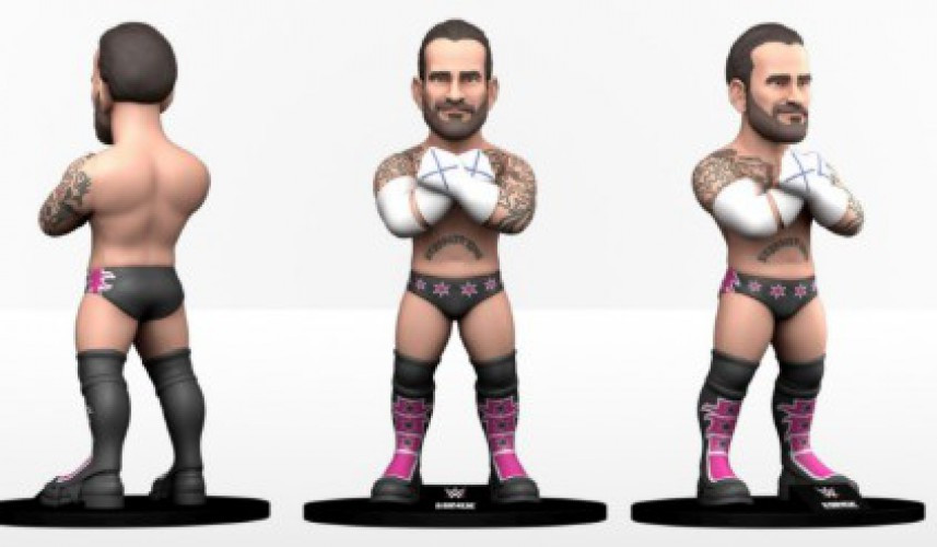 WWE MINIX CM Punk 4.7 Vinyl Figure Mego Corp - ToyWiz