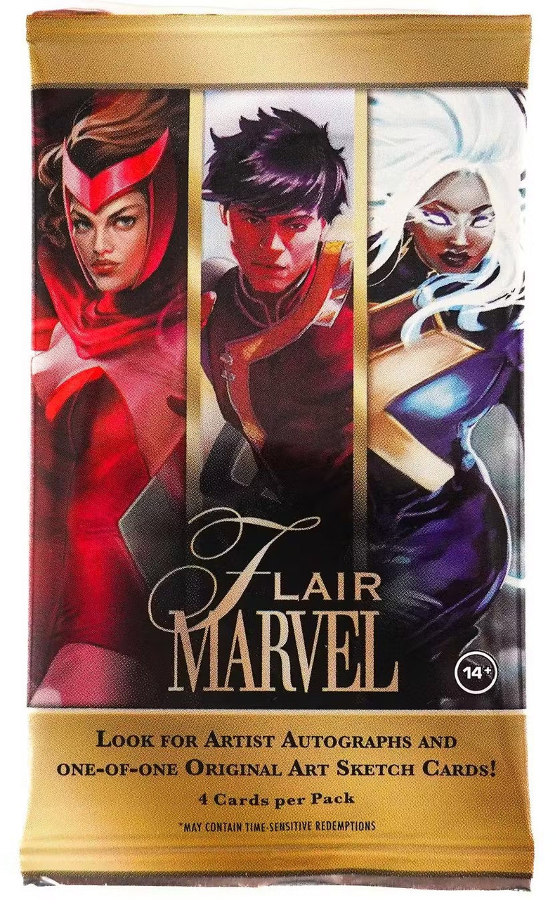 Marvel Upper Deck 2024 Flair Trading Card HOBBY Pack 4 Cards - ToyWiz