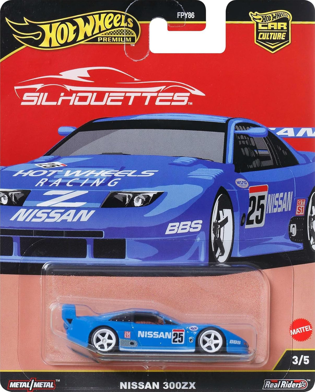 Hot Wheels Premium Car Culture Silhouettes Nissan 300ZX 164 Die