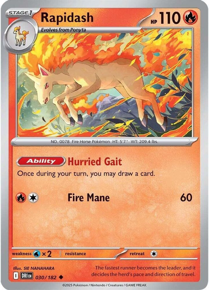 pokemon cards rapidash POKMON CARD GAME S6H 074/070 SR Galarian V Colorless Artist Rapidash (Genetic Apex #231/226, 1-Star)