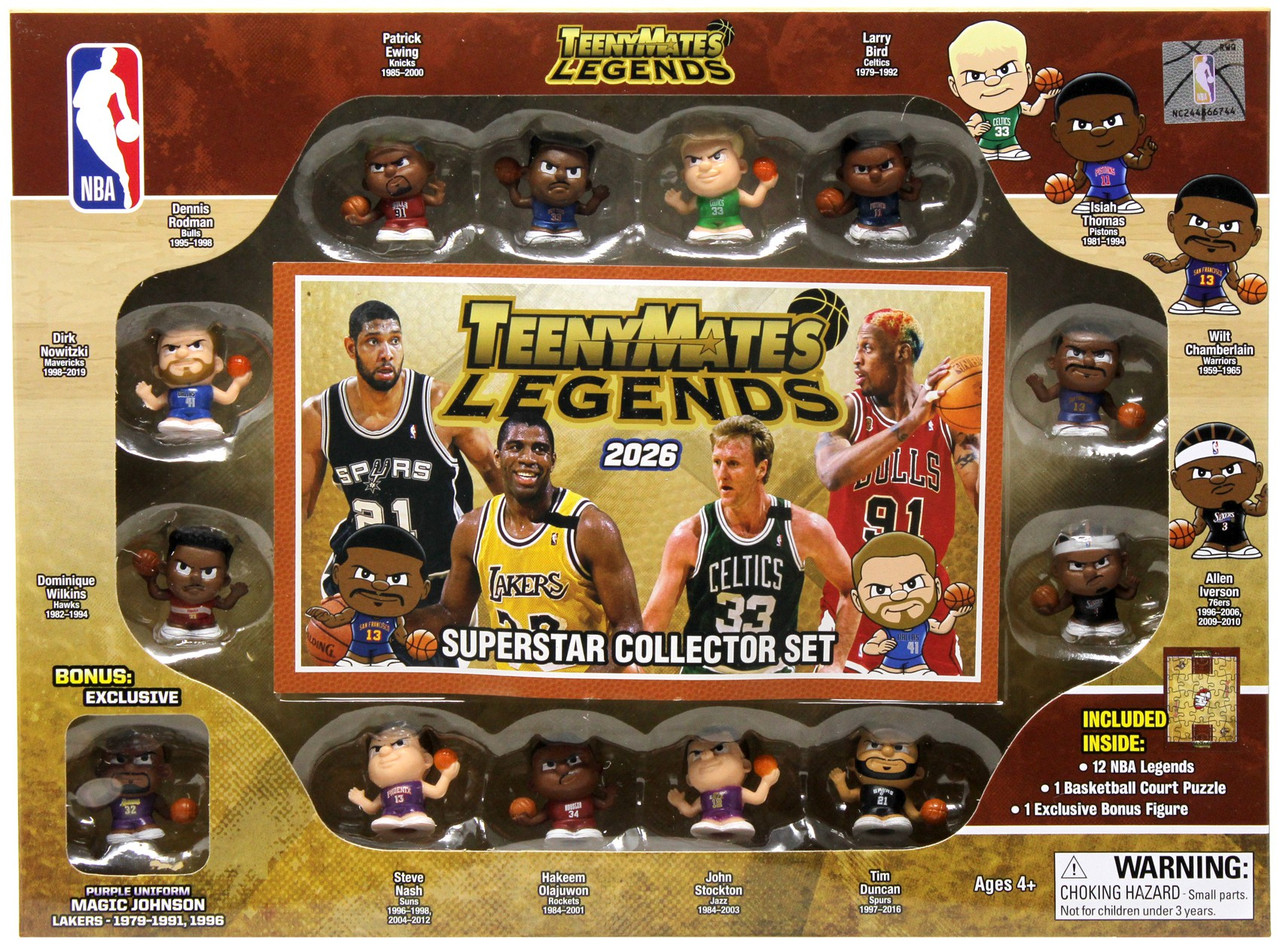 【最終値下げ】NBA Basketball TeenyMatesフィギュア NBA TeenyMates Basketball Legends Gift Set Party Animal Toys - ToyWiz