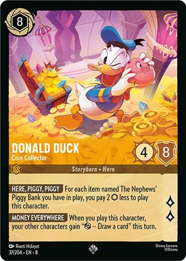 lorcana money cards Ravensburger Disney TCG Deck Box featuring Scrooge McDuck  Richest Duck in the World by Grace Tran | Securely Stores 80 Sleeved You can send Disneys Kit Cloudkicker questing through the air on his airfoil Disney Lorcana Trading Card Game