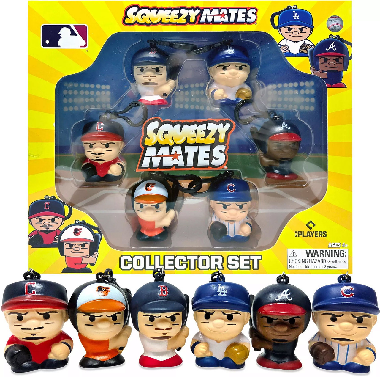MLB Squeezy Mates Baseball 2025 Collector Set Party Animal Toys