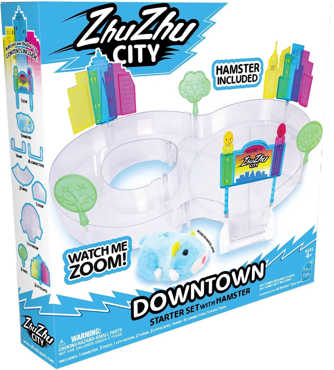 キューシーちゃん　ソフビセット Zhu Zhu City Downtown Starter Set Playset Includes Sophie the