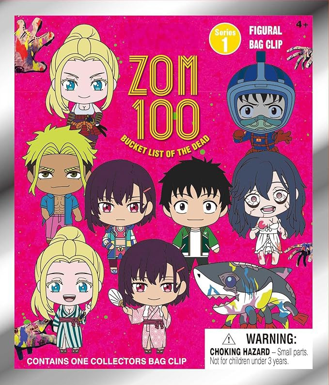 Zom 100 3D Figural Foam Bag Clip Zom 100 Series 1 Bucket List of