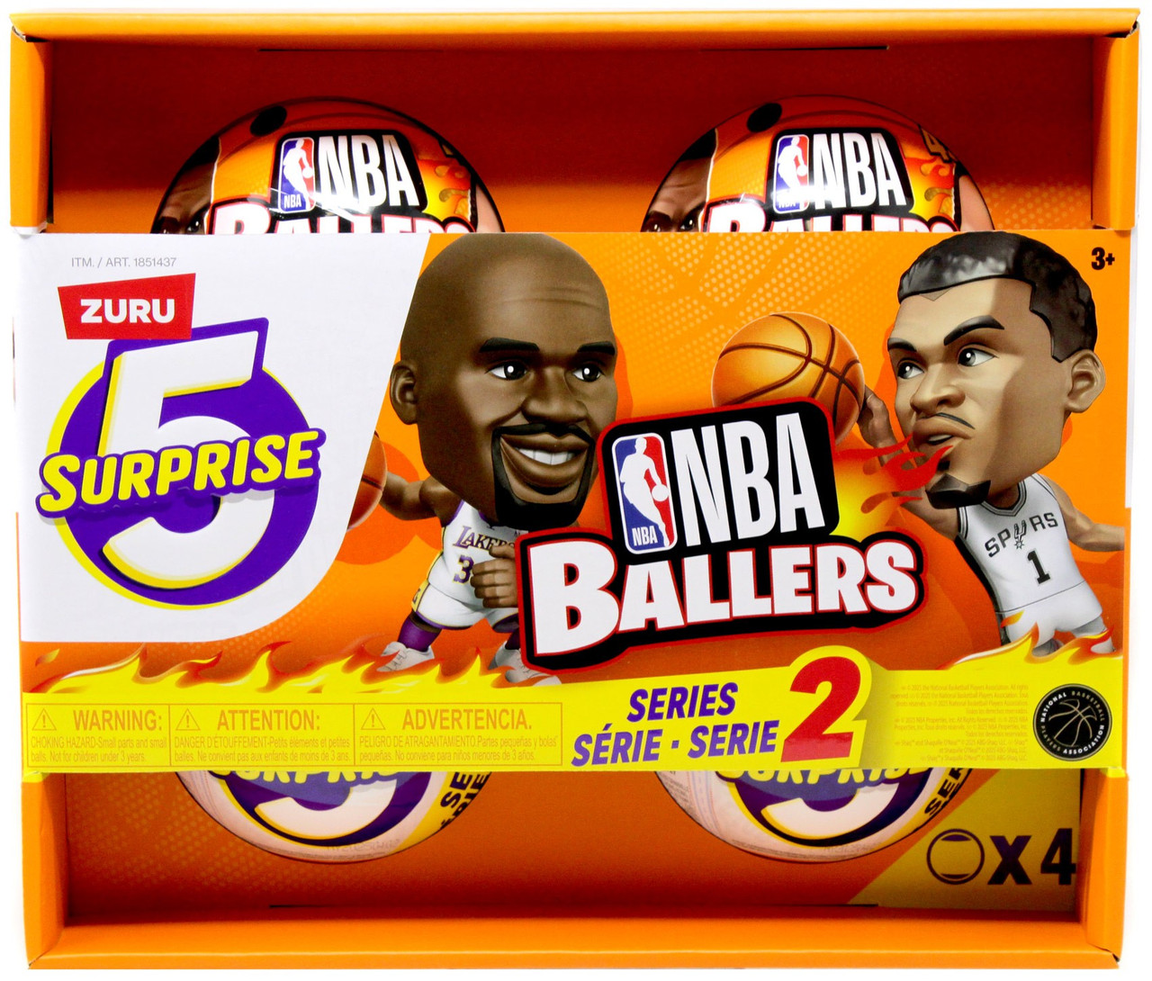 5 Surprise BALLERS NBA Basketball Series 2 Exclusive Mystery 4