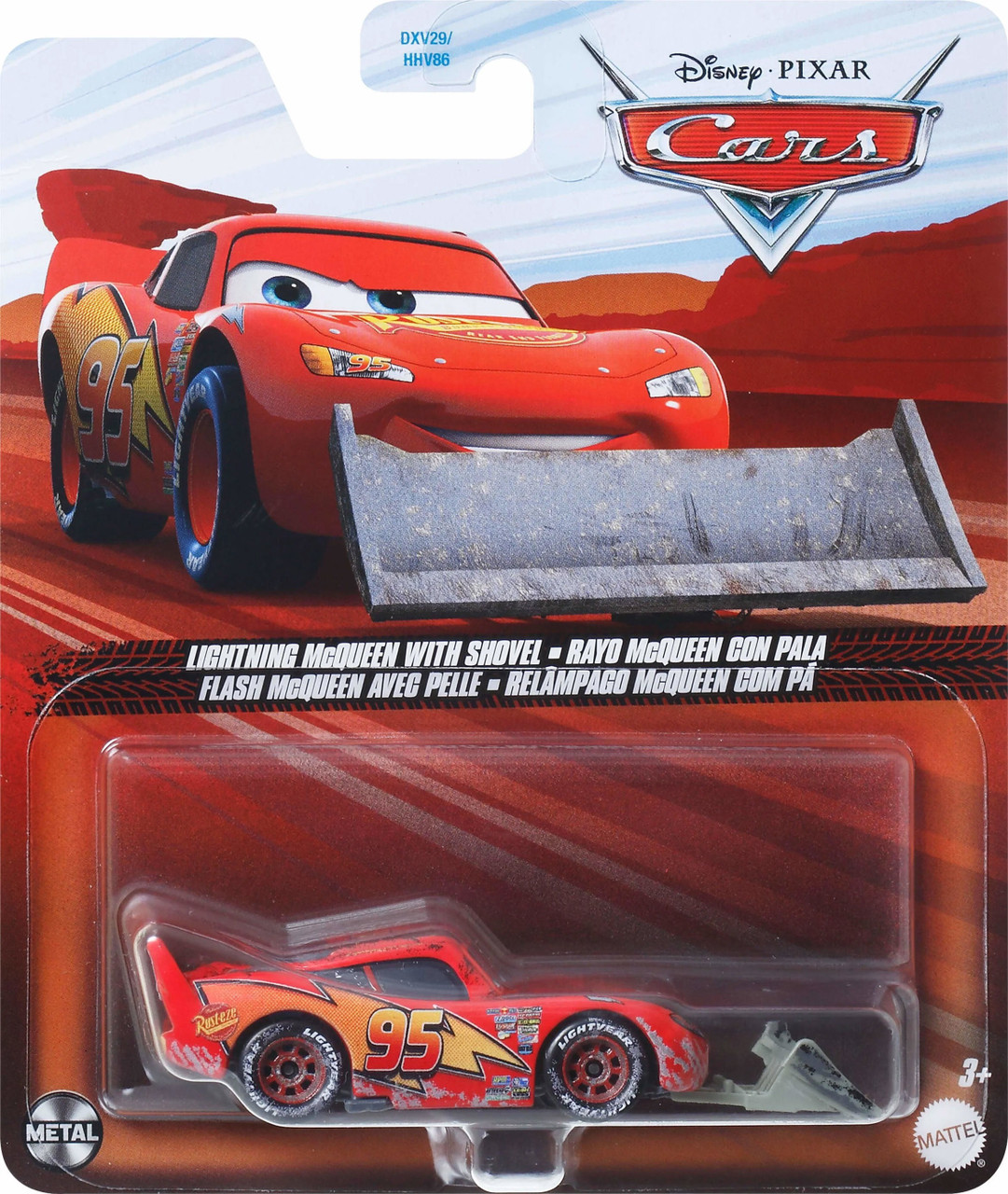 Disney Pixar Cars Metal Lightning McQueen with Shovel 155 Diecast