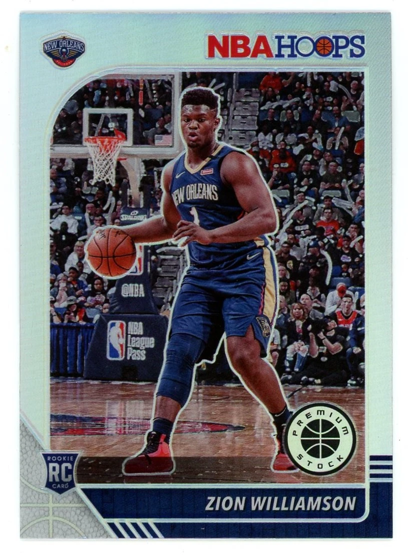 NBA 2019 Hoops Premium Stock Basketball Single Card Silver Zion