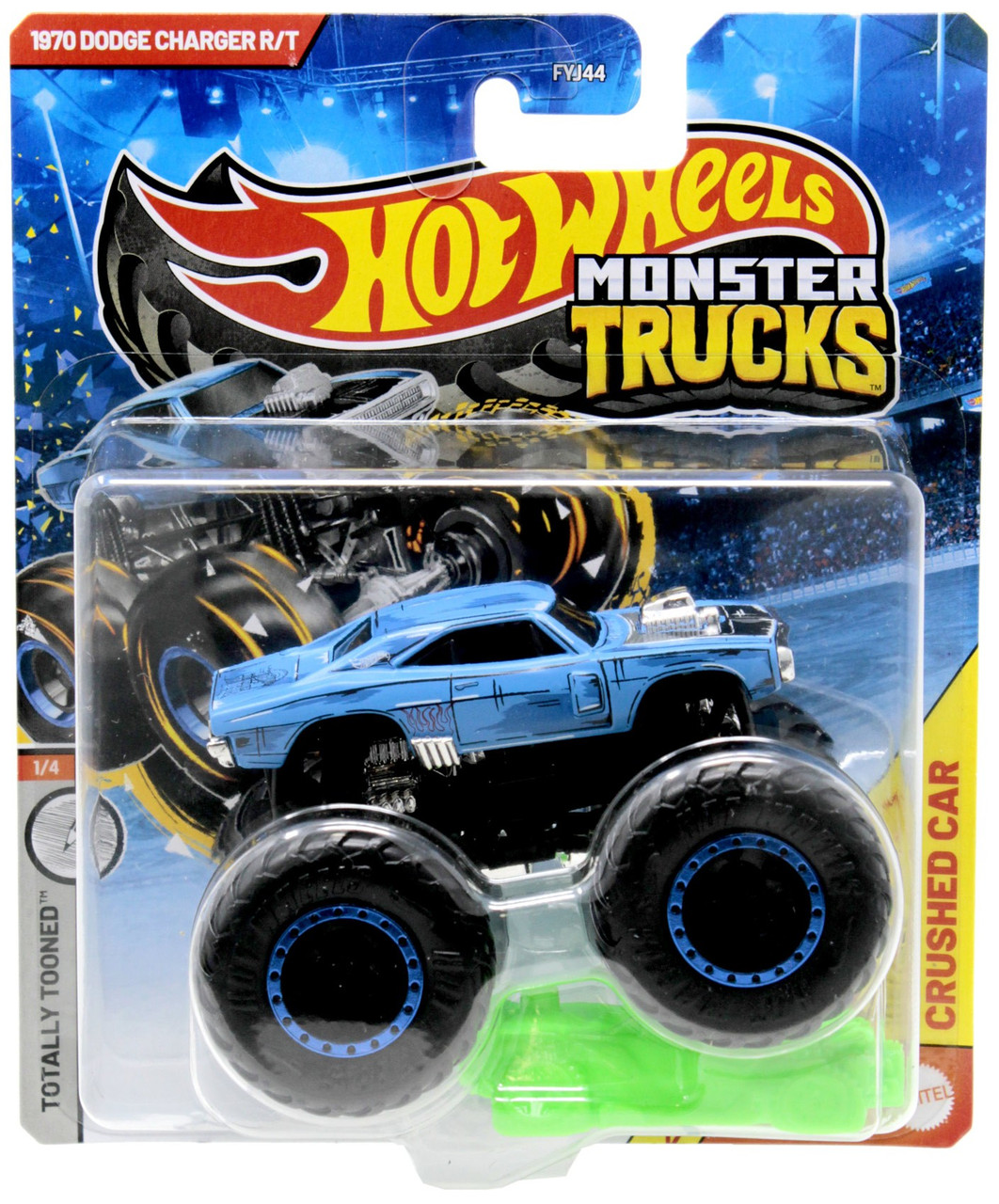Hot Wheels Monster Trucks Totally Tooned 1970 Dodge Charger RT 164