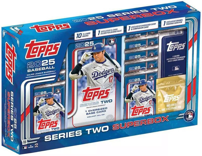 MLB Topps 2025 Series 2 Baseball Trading Card SUPER BOX 10 Packs