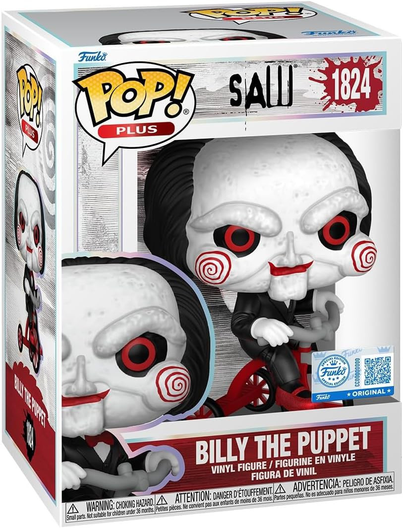 【新品】Saw ビリー人形 Billy The Puppet #1824 Funko SAW POP Movies Billy The Puppet Exclusive Vinyl Figure 1824