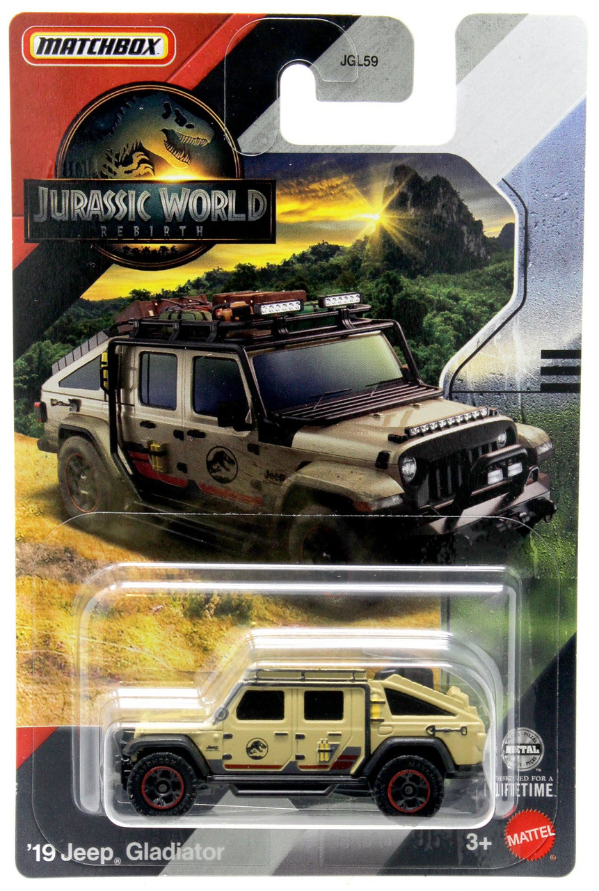 Jurassic World Rebirth Matchbox 19 Jeep Gladiator 164 Die Cast