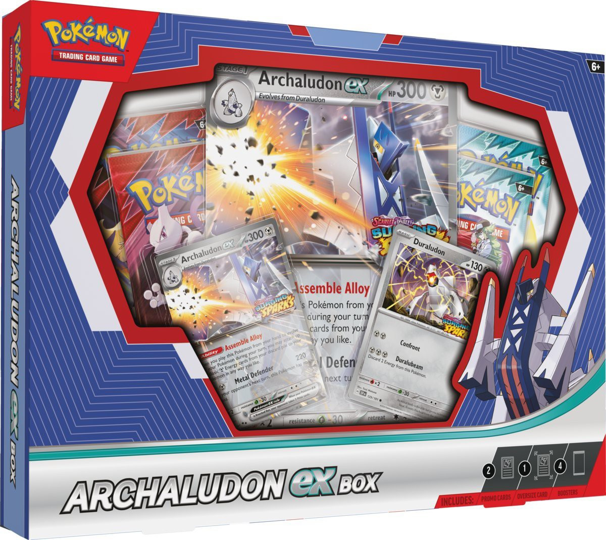 archaludon pokemon cards 070/131 (Pokeball) Fire x2 Resistance Pokmon TCG: Archaludon ex Box