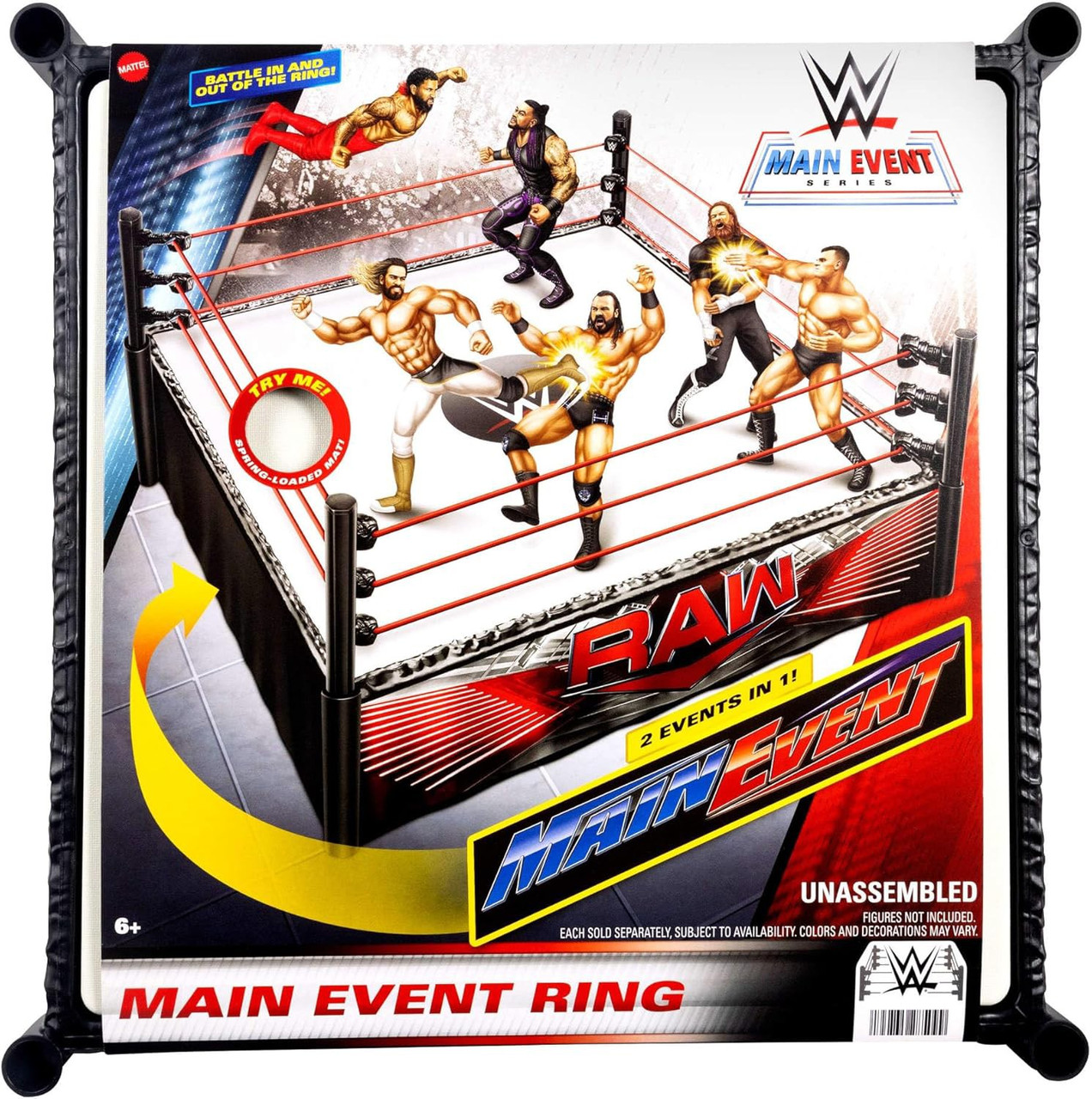 WWE Wrestling Main Event Ring Superstar Ring Mattel Toys - ToyWiz