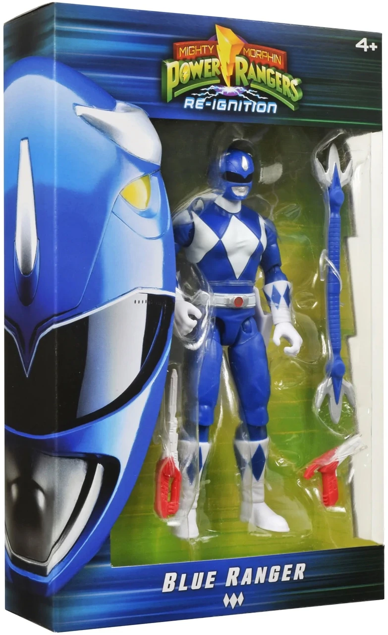 Figurine Power Rangers Re-Ignition 15,2 Cm – Ranger Bleu Auto Morphin