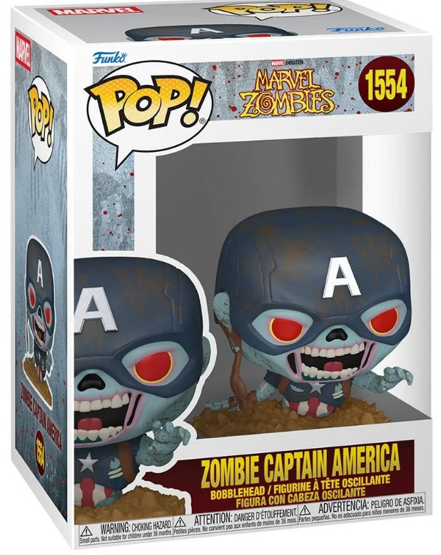 Funko Marvel Zombies POP Marvel Zombie Captain America Vinyl
