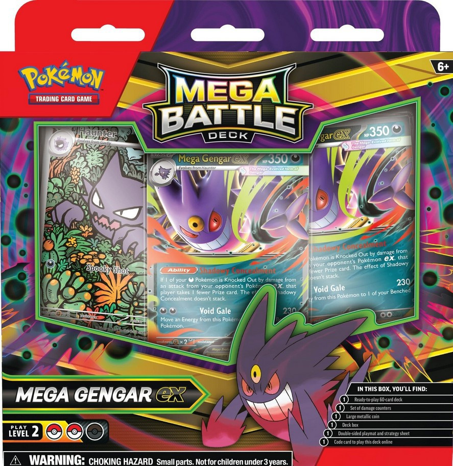 Pokemon Mega Battle Mega Gengar ex Deck 60 Cards Pokemon USA - ToyWiz
