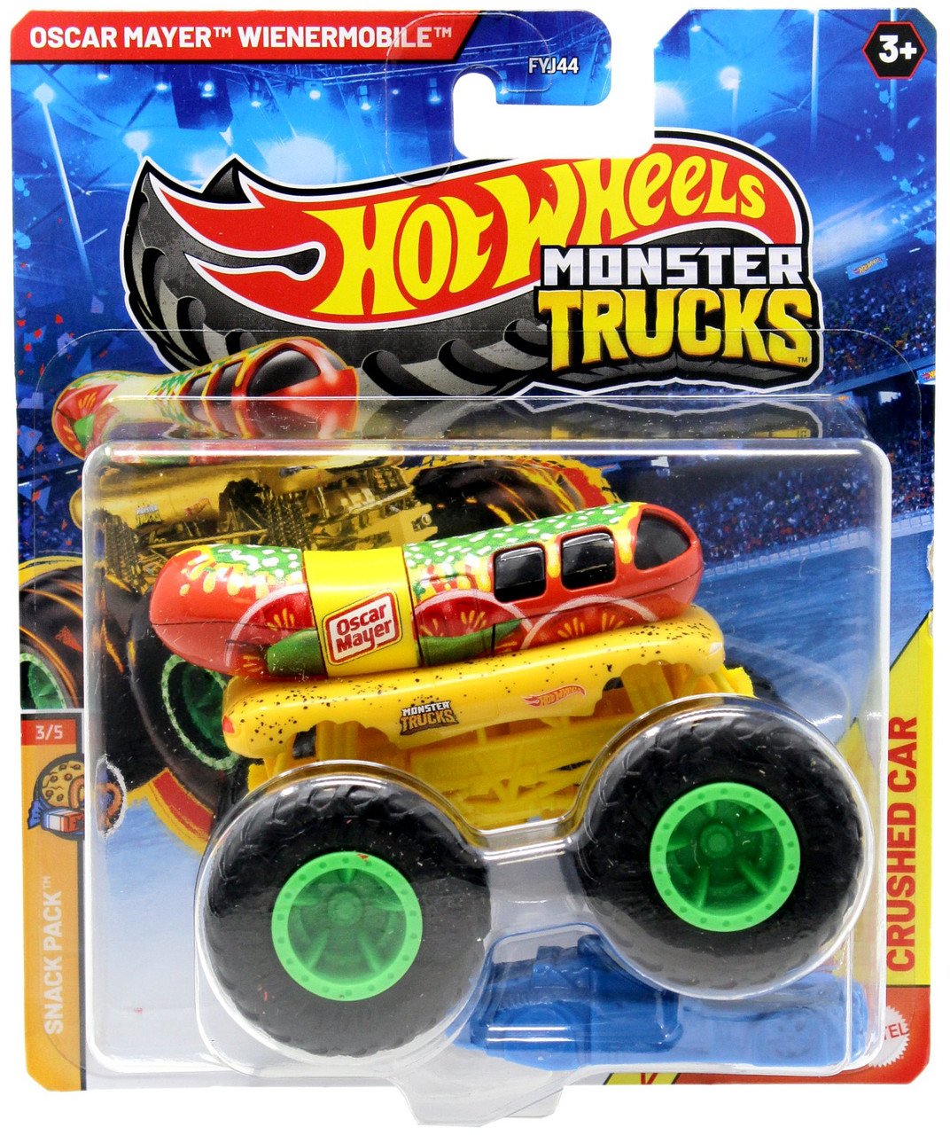 Hot Wheels Monster Trucks Snack Pack Oscar Mayer Wienermobile 164