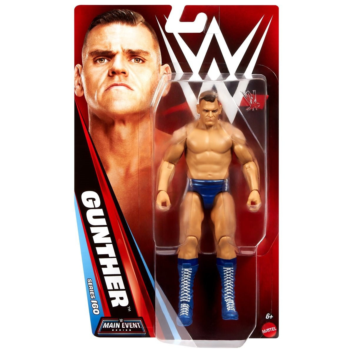 スポーツ選手 wwe series type1 WWE Wrestling Main Event Series 160 Gunther 6 Action Figure Mattel