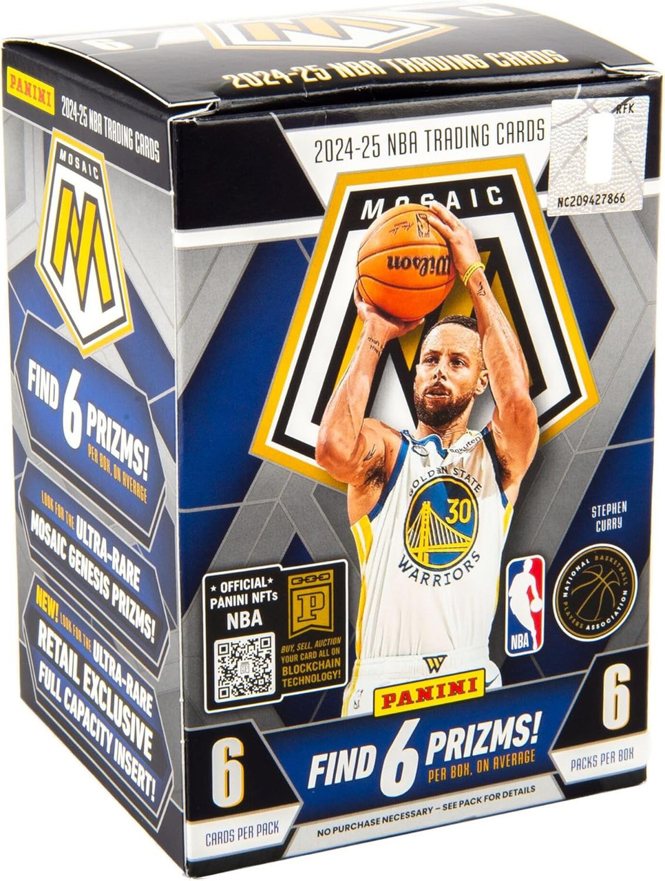 NBA Panini 2024-25 Mosaic Basketball Trading Card BLASTER Box 6