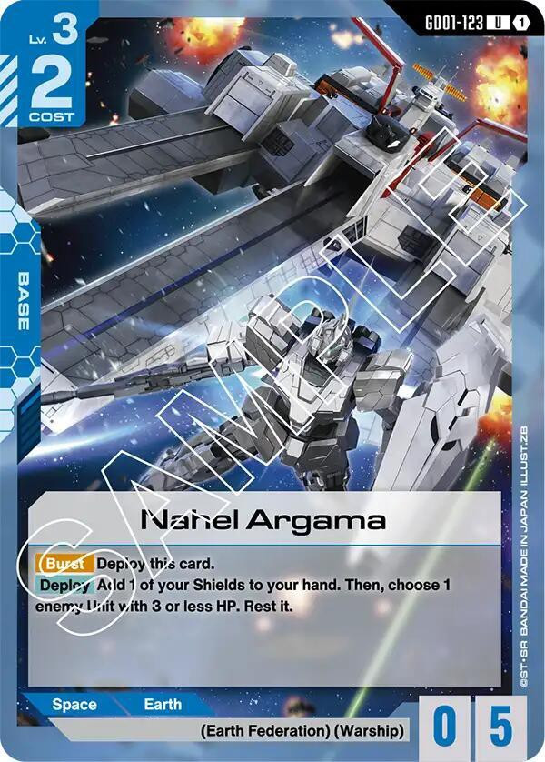 Gundam Trading Card Game Newtype Rising Single Card Uncommon Nahel