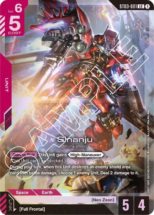 Gundam Trading Card Game Starter Deck 03 Zeons Rush Single Card
