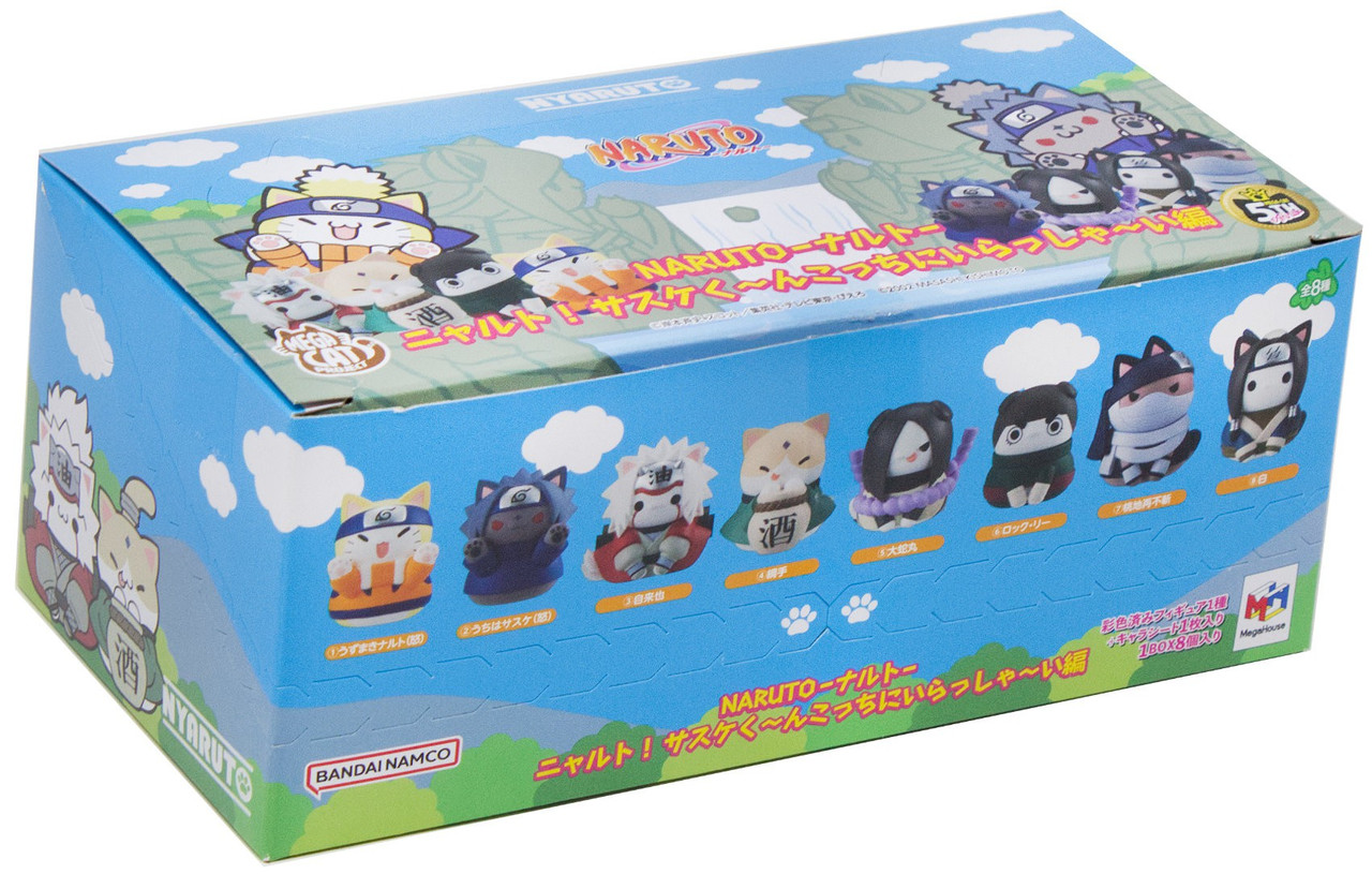 Naruto Mega Cat Project Nyaruto Come Here Sasuke-Kun Box of 8