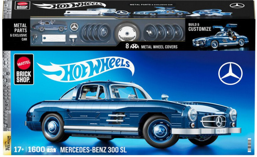 Hot Wheels Premium Series Mercedes-Benz 300 SL Building Set Mattel