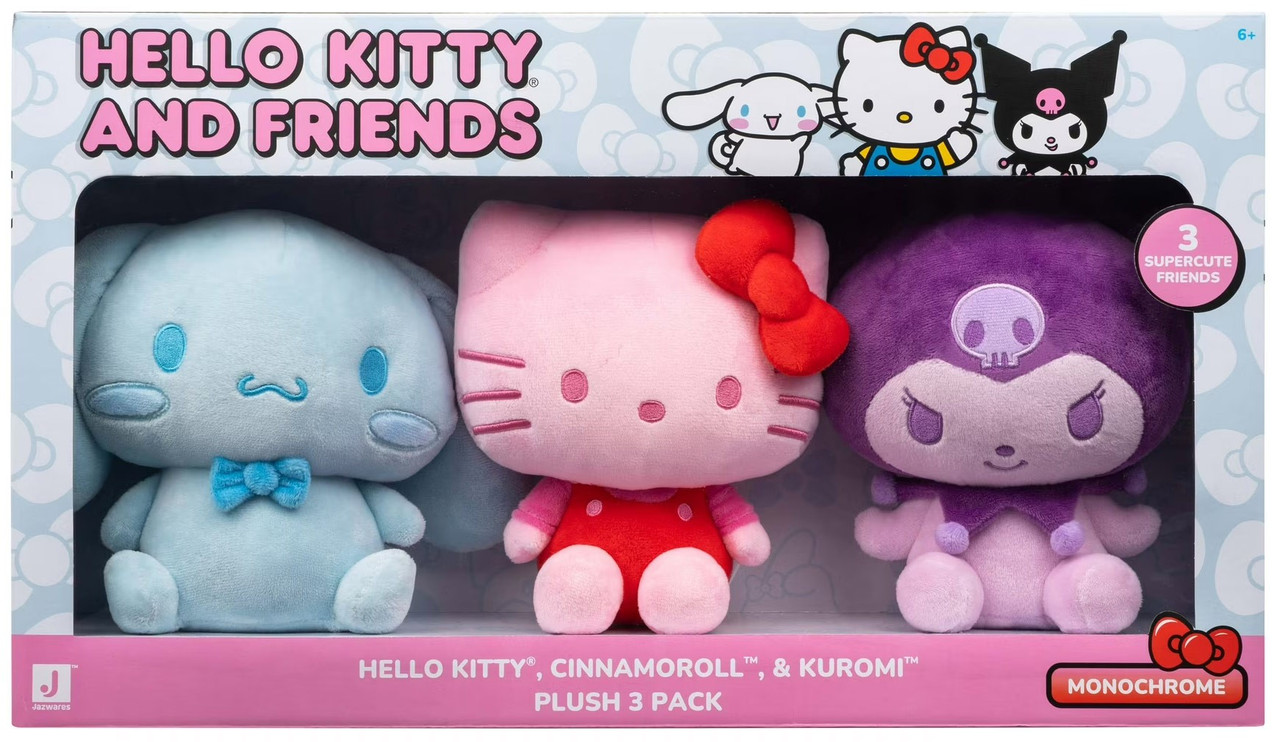 Sanrio Hello Kitty Friends Classic Hello Kitty, Kuromi Cinnamoroll