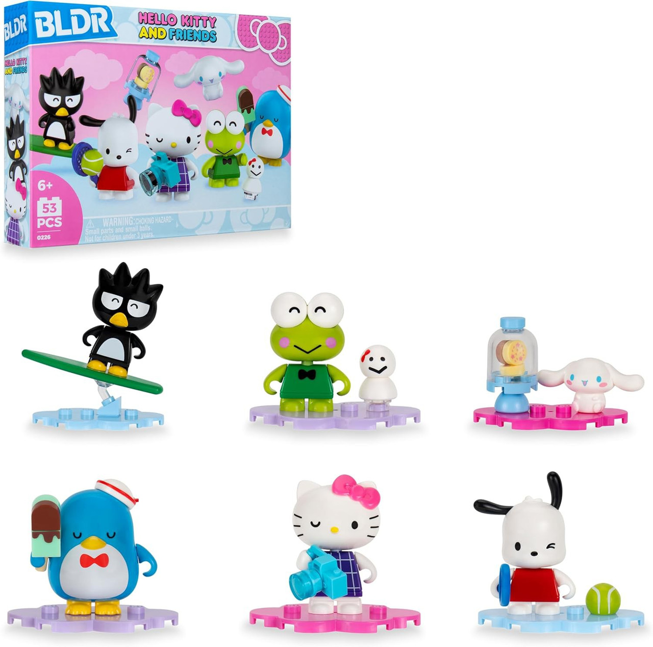 BLDR Hello Kitty Friends Badtz-Maru, Keroppi, Cinnamoroll