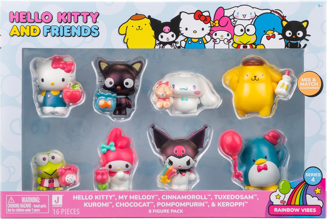 Hello Kitty コレクションセット Hello Kitty Friends Premier Series 4 Rainbow Vibes Hello Kitty