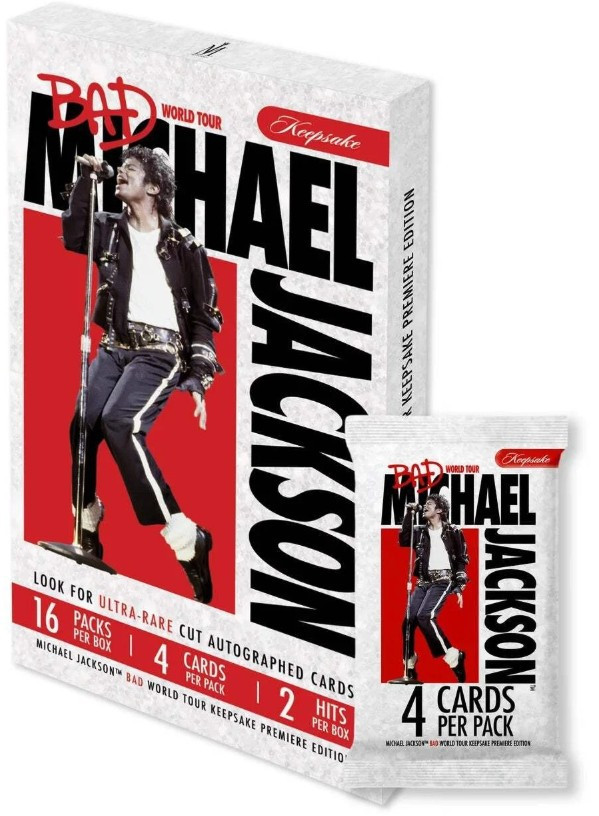 Michael Jackson BAD 未開封 Box 16パック Michael Jackson Keepsake Bad World Tour Trading Card HOBBY Box 16