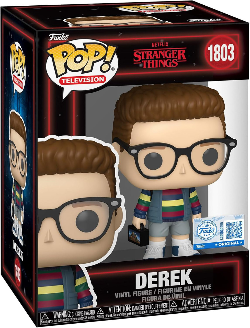 FUNKO POP! ストレンジャーシングス　デレク　ファイナルシーズン1803 Funko Stranger Things POP Television Derek Exclusive Vinyl Figure