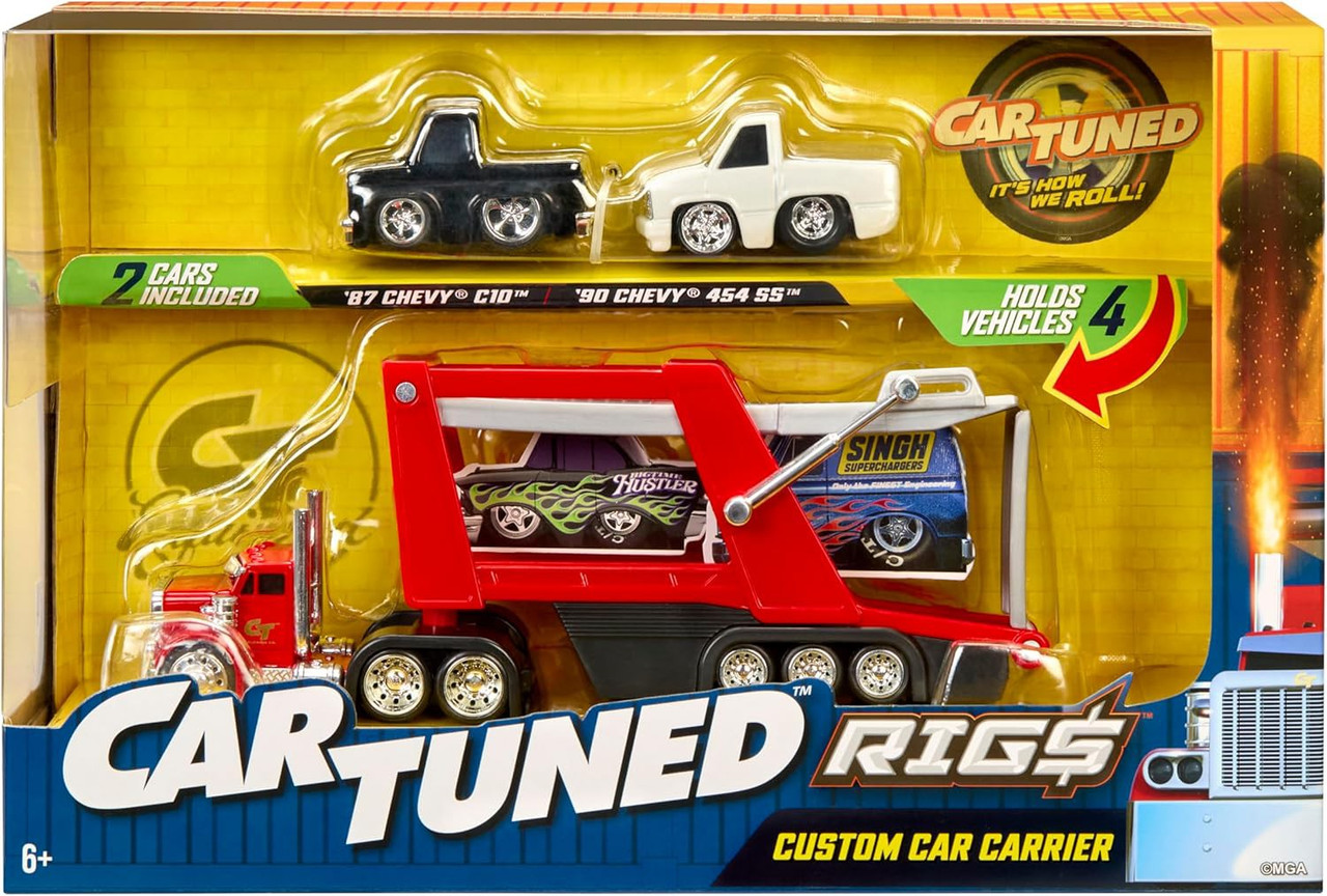 CarTuned Custom Car Carrier Diecast Car 2-Pack MGA Entertainment