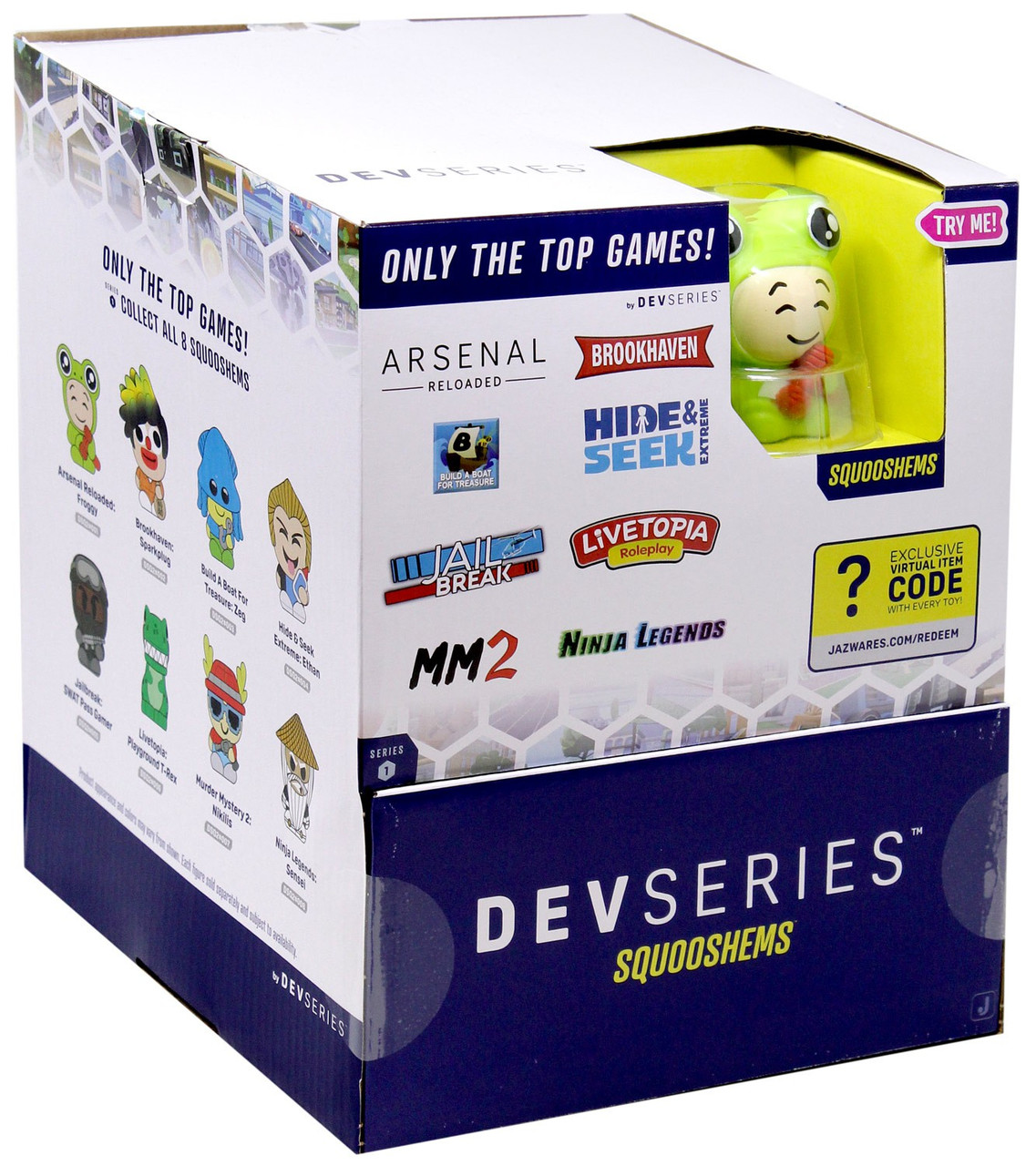 Roblox DevSeries Series 1 Squooshems Mystery Box 18 Packs Jazwares
