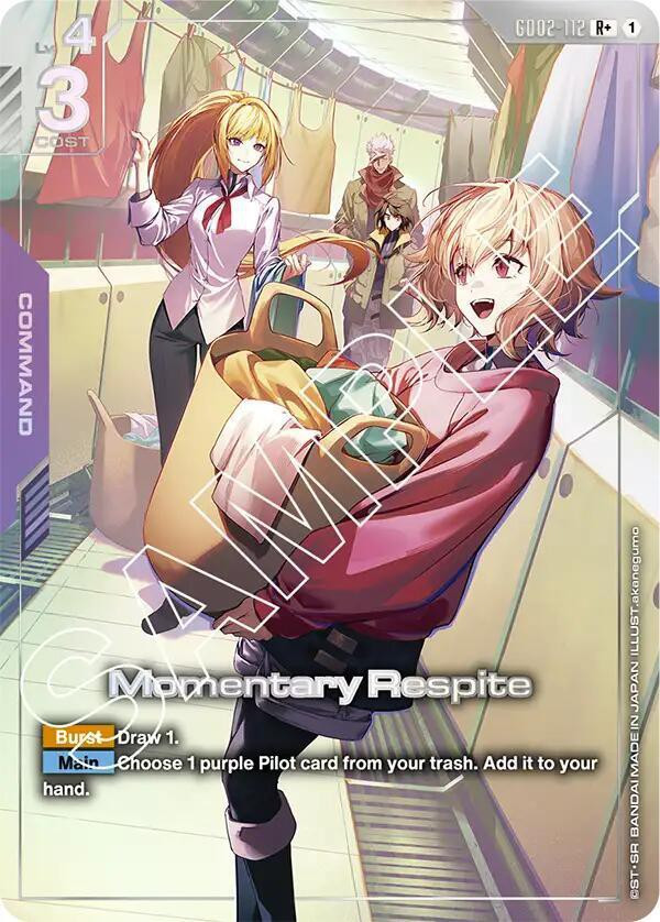 PSA 10 GUNDAM 憩いのひととき GD02-112 3416 Gundam Trading Card Game Dual Impact Single Card Rare Momentary