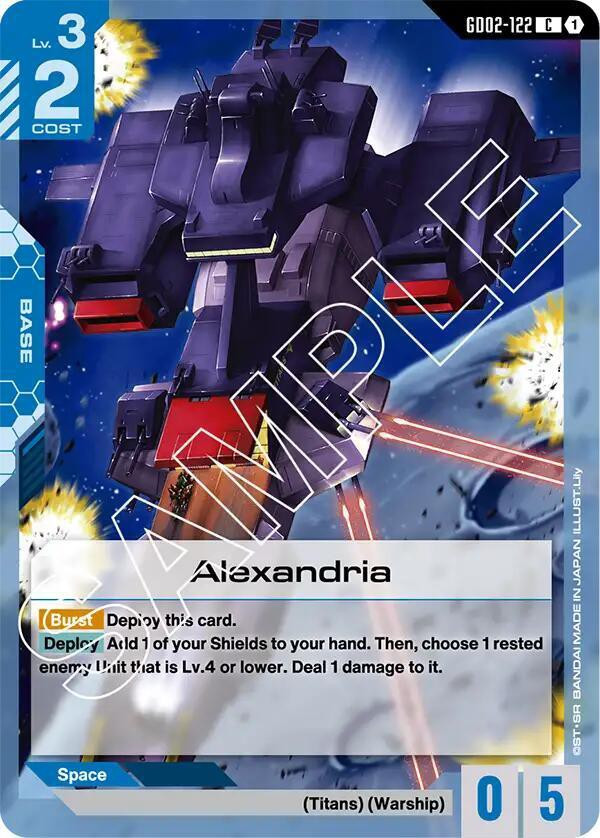 Gundam Trading Card Game Dual Impact Single Card Common Alexandria