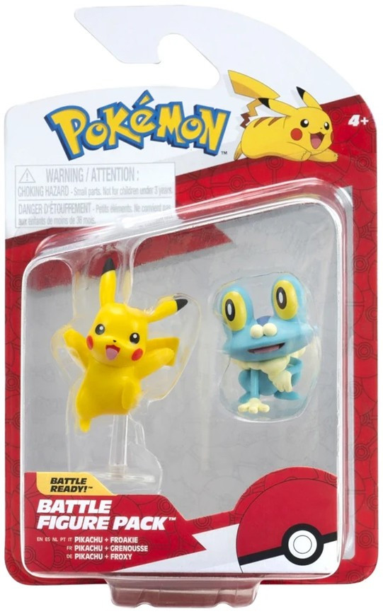 Pokemon Battle Figure Pikachu Froakie 3 Mini Figure 2-Pack