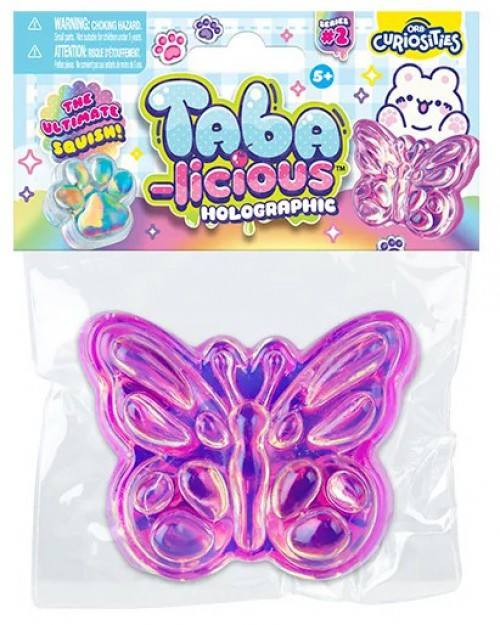 Taba-Licious Curiosities Holographic Butterfly 3 Squishy Squeeze