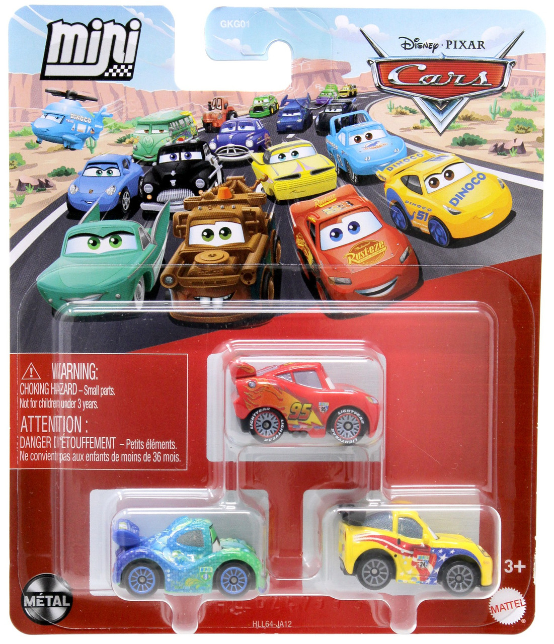 Disney Pixar Cars Die Cast Metal Mini Racers McQueen, Carla Veloso