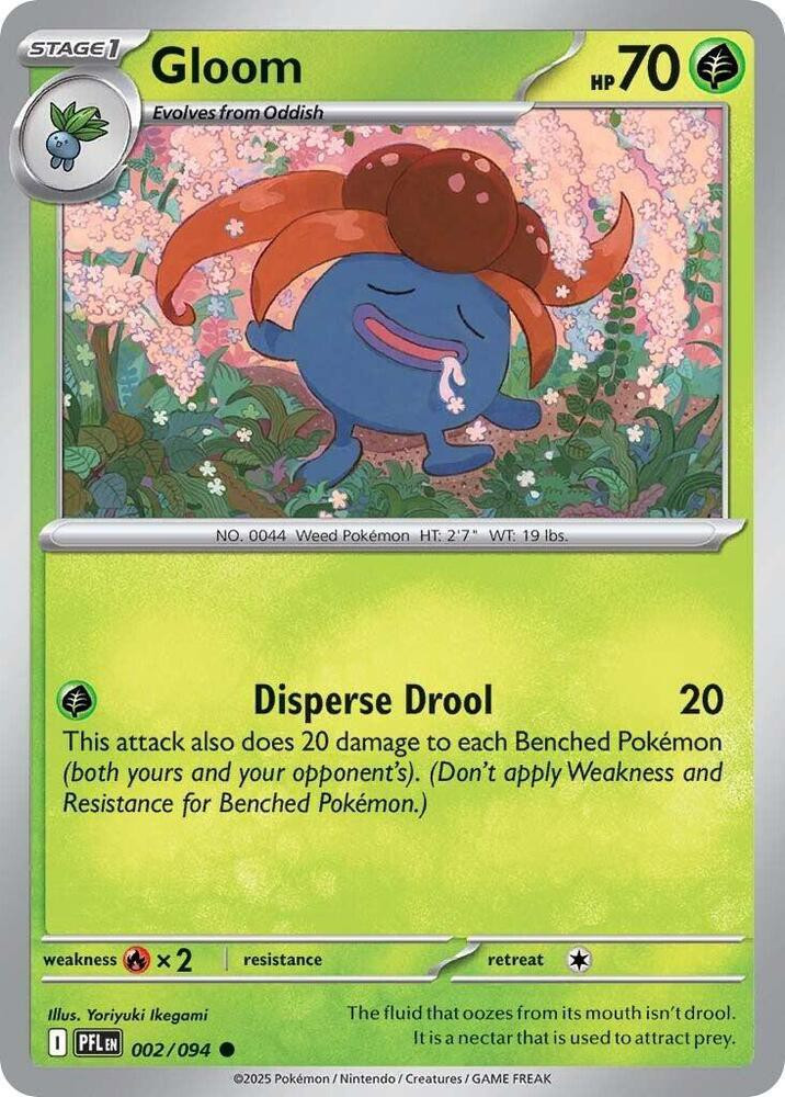 gloom card pokemon (2) - SV03 Obsidian Flames Put a Basic Pokmon you find there onto their Bench Gloom card - LM 13/50