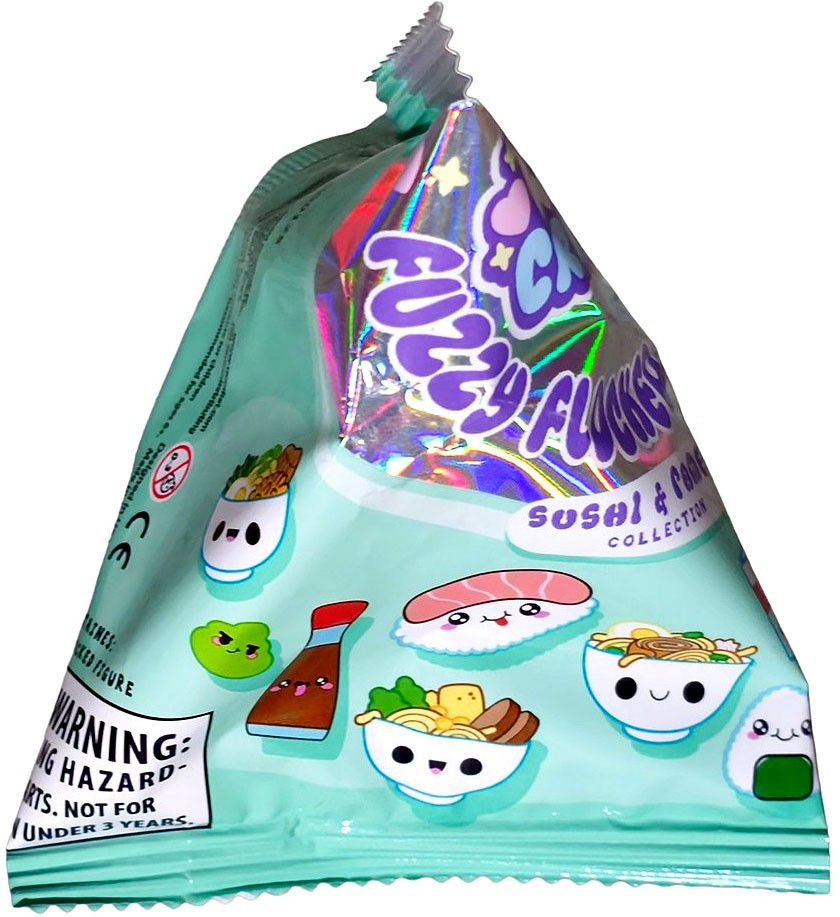 Kawaii Critterz Fuzzy Flocked Friends Sushi Ramen Collection