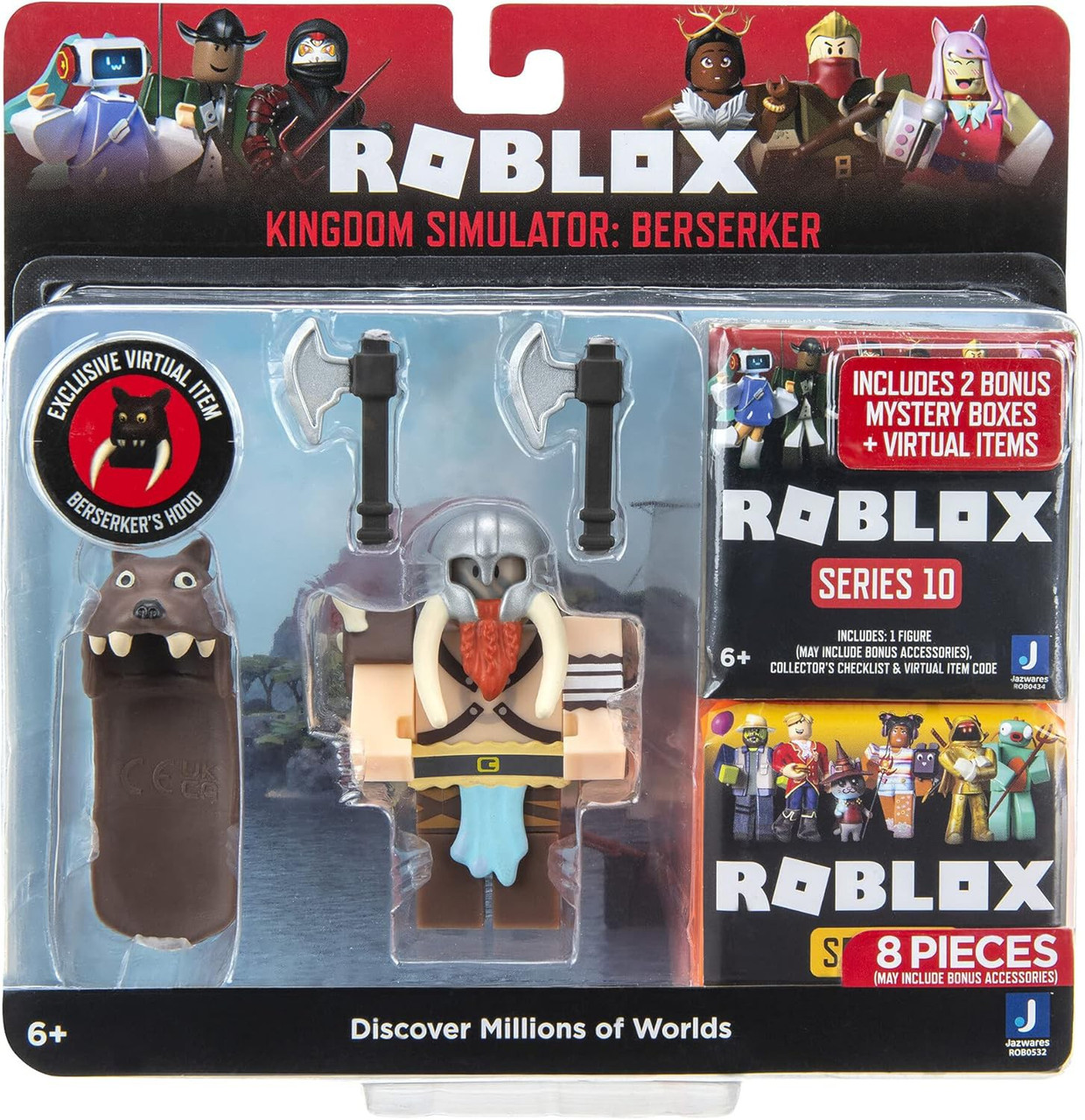 Roblox Kingdom Simulator Berserker 3 Action Figure 2 Bonus Mystery