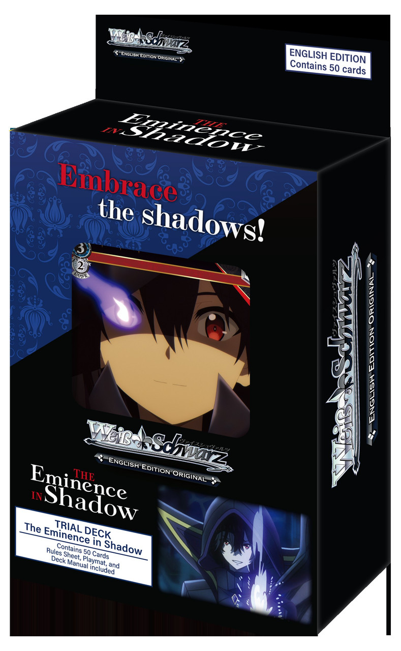 Weiss Schwarz Trading Card Game The Eminence in Shadow Trial Deck