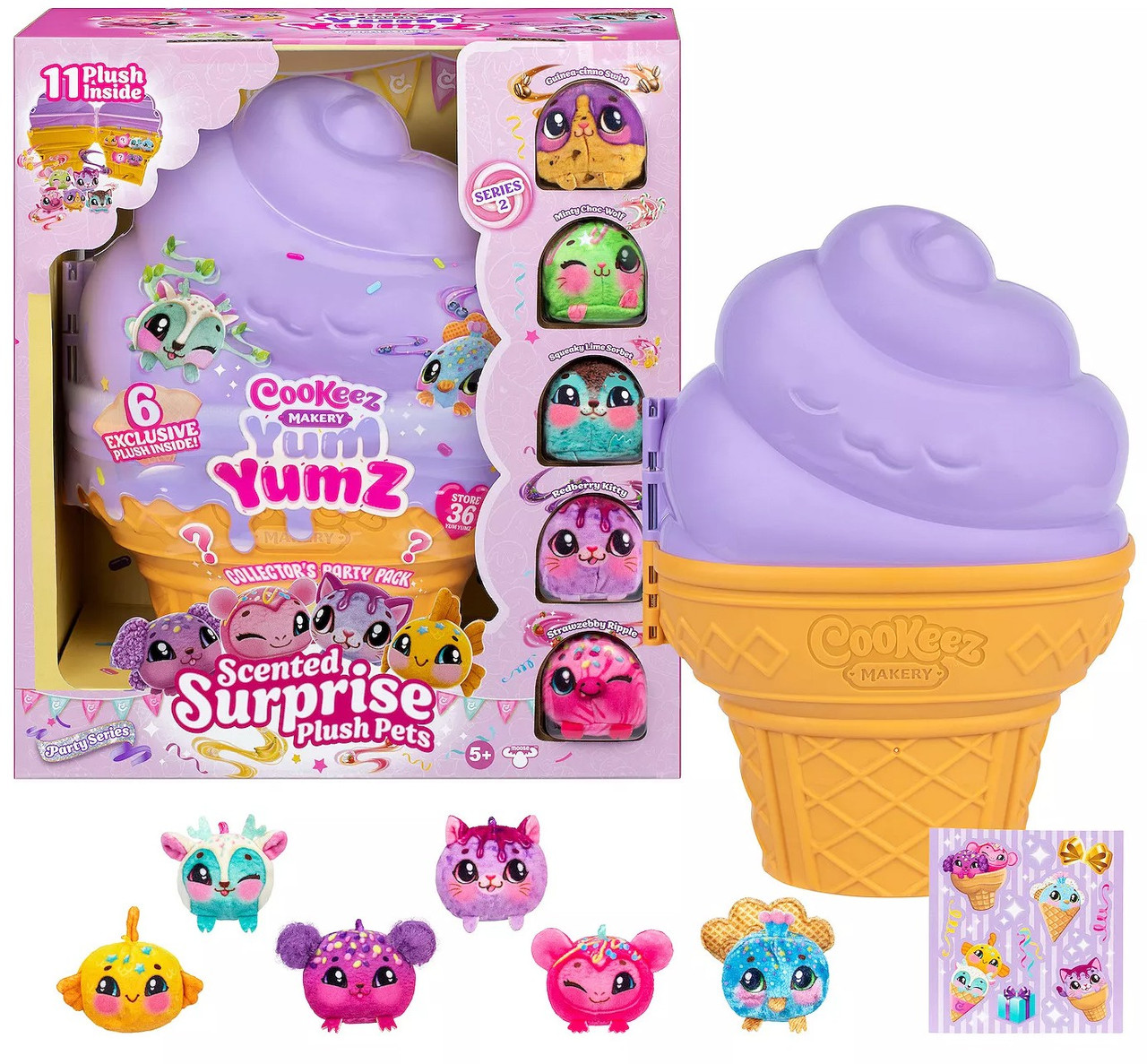 Cookeez Makery Yum Yumz Party Series Scented Plush Pet Collectors