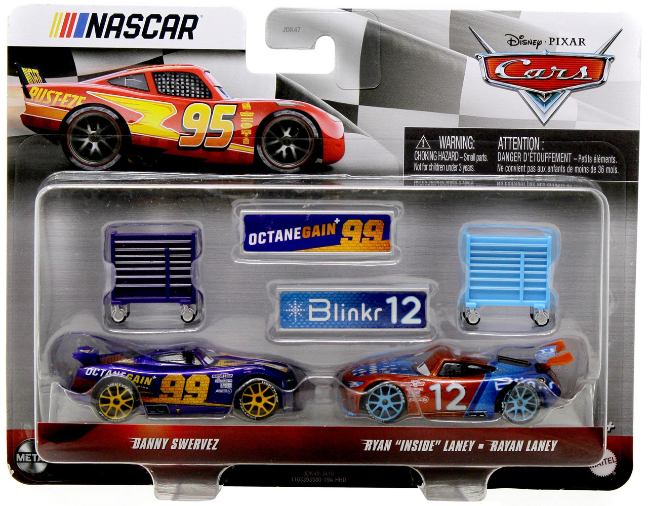 Disney cars 3点セット Disney Pixar Cars Cars 3 NASCAR Danny Swervez Ryan Inside Laney