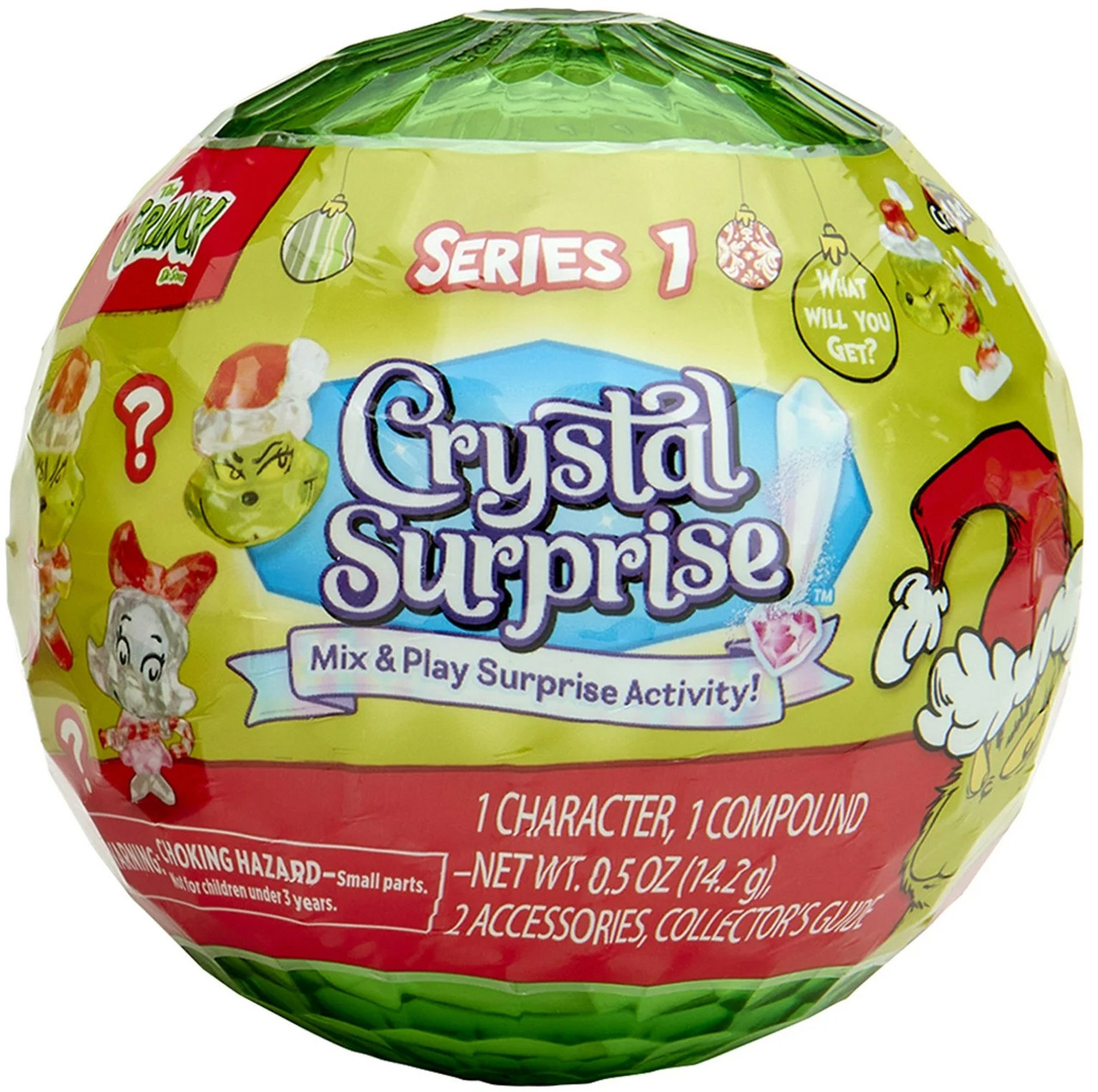 ヨグヤ グリンボール Mr.Grin Ball ソフビ 未開封 Crystal Surprise The Grinch The Grinch Mystery Pack RANDOM Color